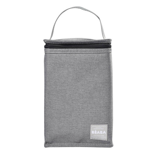 Pochette repas isotherme gris chiné - BEABA