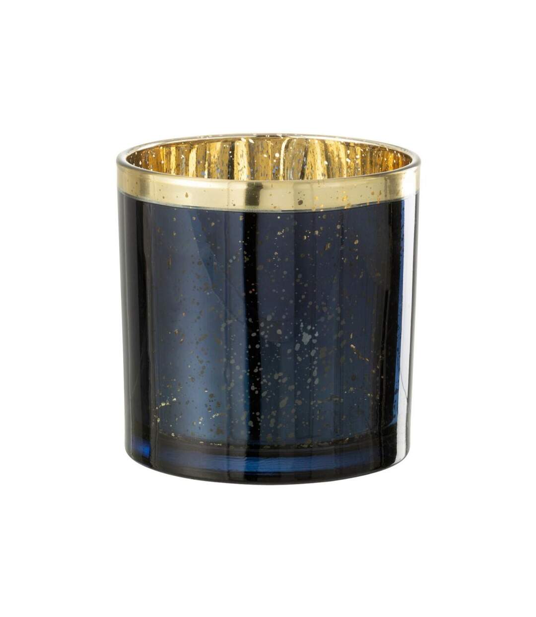 Paris Prix - Photophore Design En Verre robby 15cm Bleu