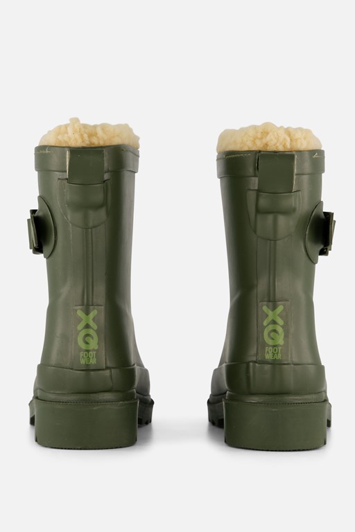 XQ Footwear Regenlaarzen groen Rubber