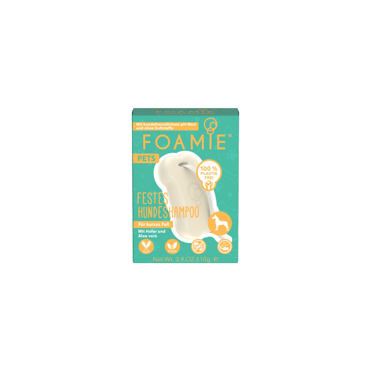 New Flag Foamie Hundeshampoo kurzes Fell 6 x 110 g