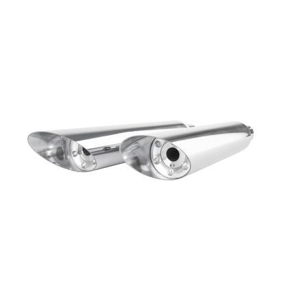 Silencieux Highway Hawk Sidewinder Slash Cut - Gris