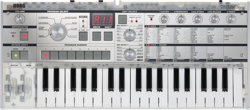 Korg - microKORG Crystal - Synthesizer - Transparant - Inclusief Draagtas