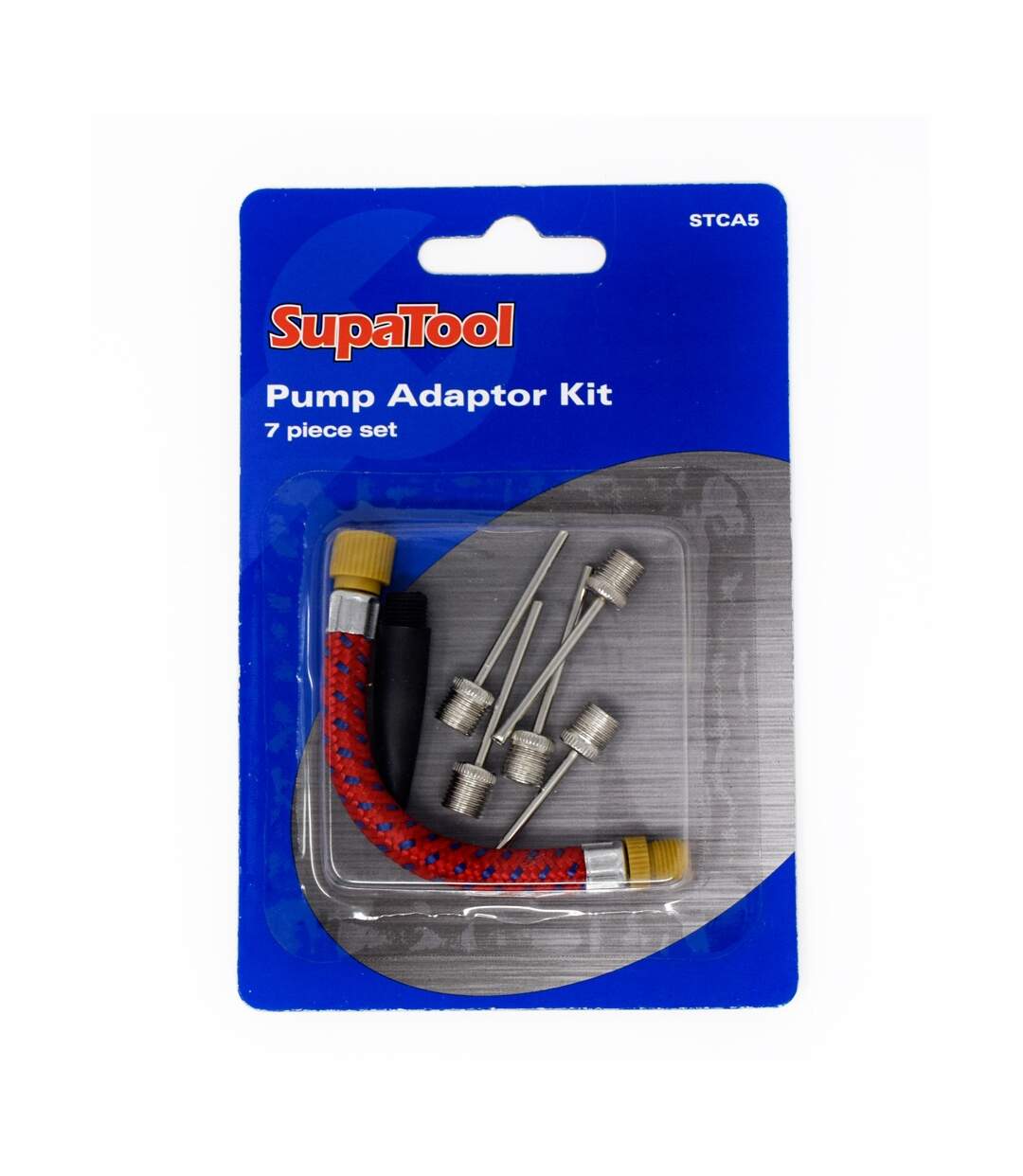 SupaTool - Ensemble Aiguilles de gonflage (Argent / rouge) (Taille unique) - UTST5296