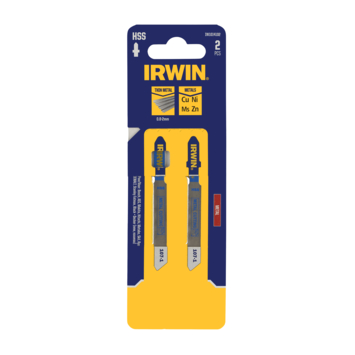 Irwin decoupeerzaagblad T-aansluiting voor metaal - 2 stuks - tot 6 mm