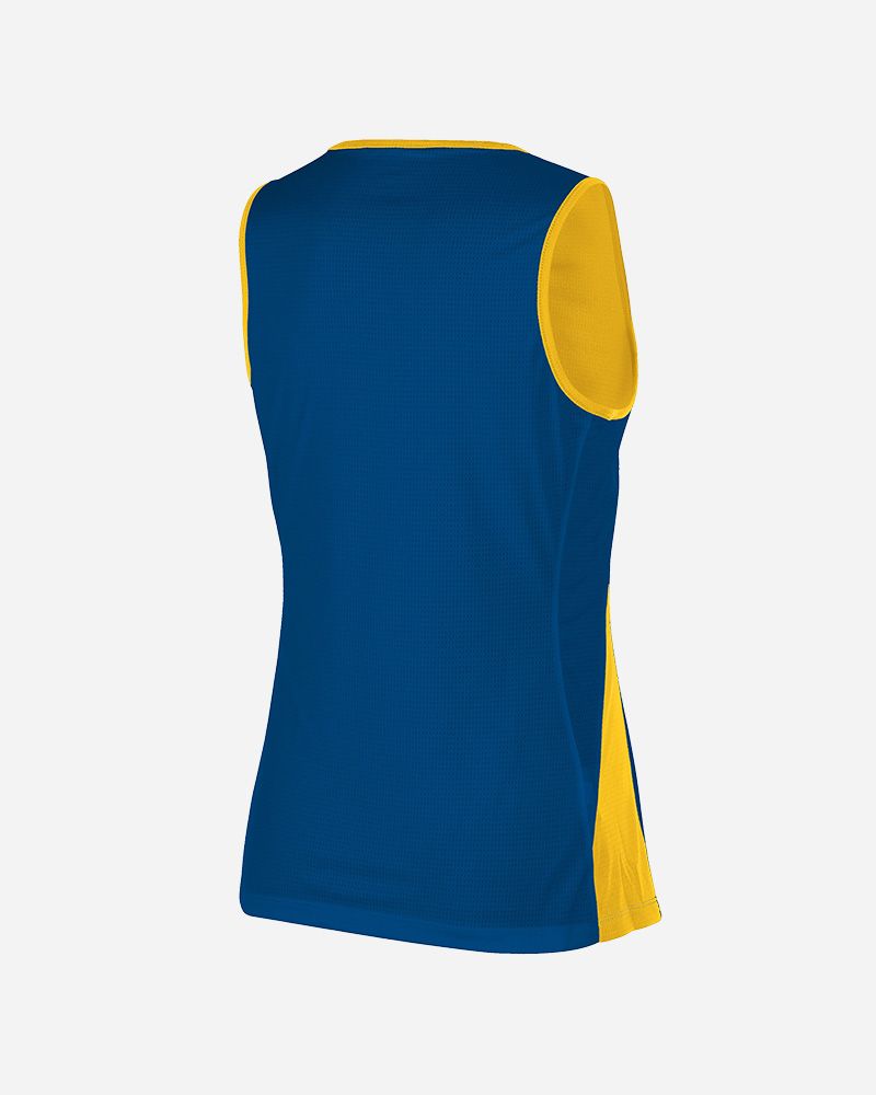 Maillot de basket reversible Nike Team Jaune & Bleu Royal pour femme