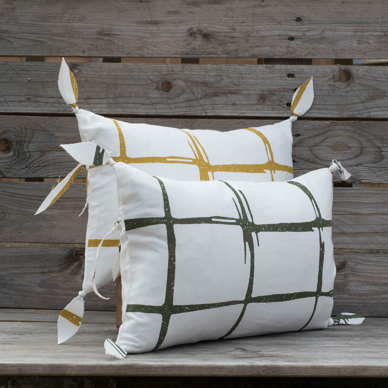 Febronie Housse de coussin Chest kaki - 50x30 cm