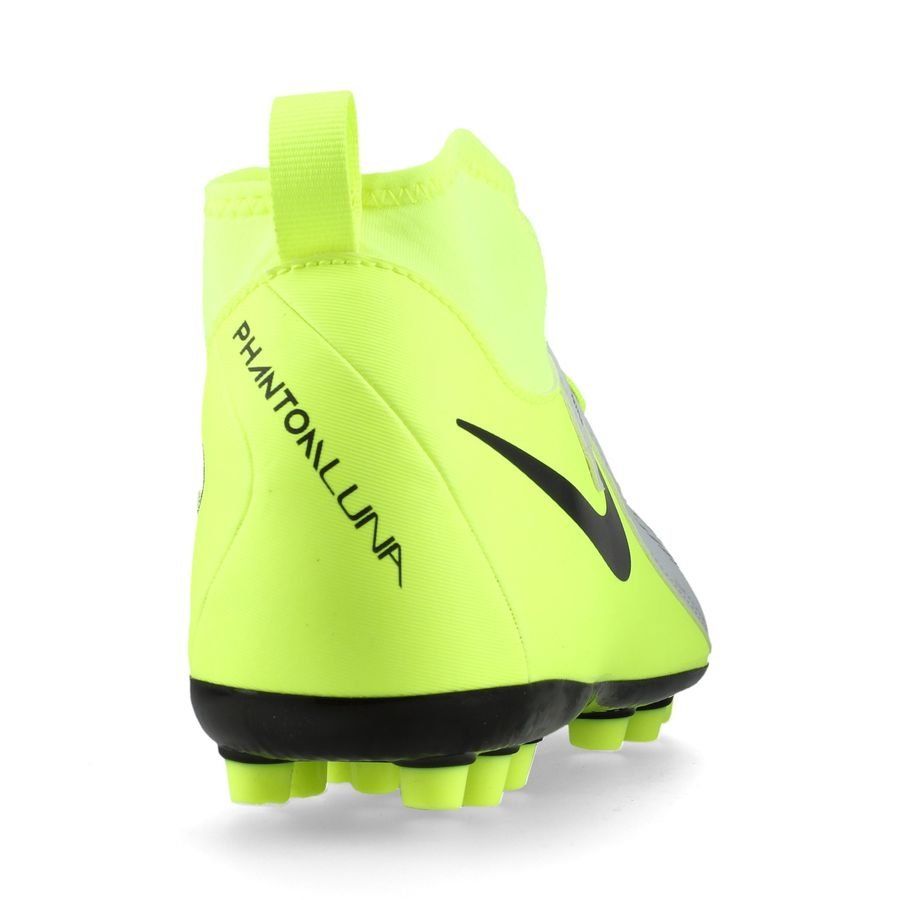 Nike Phantom Luna II Academy AG Mad Voltage - Argenté/Noir/Jaune Fluo Enfant