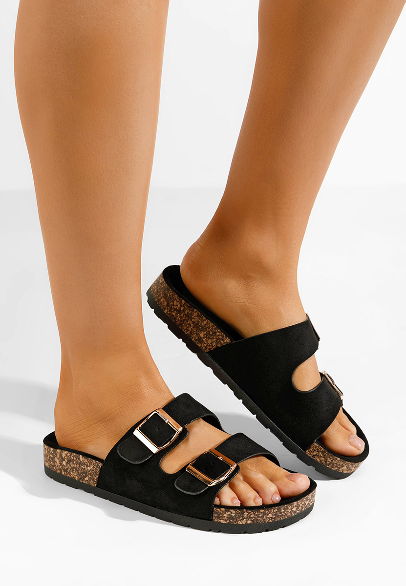 Mules femme noirs Roscelin V2