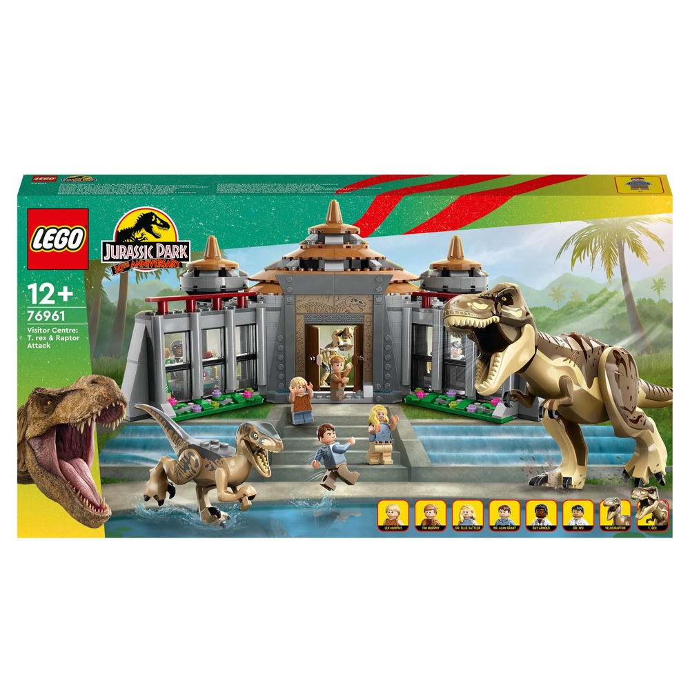 LEGO Jurassic Park 76961 Besucherzentrum: T. rex & Raptor greifen an – Jurassic World Set