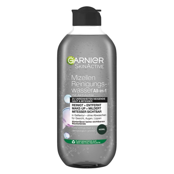 GARNIER SkinActive Micellar Jelly Water Charcoal Fl 400 ml