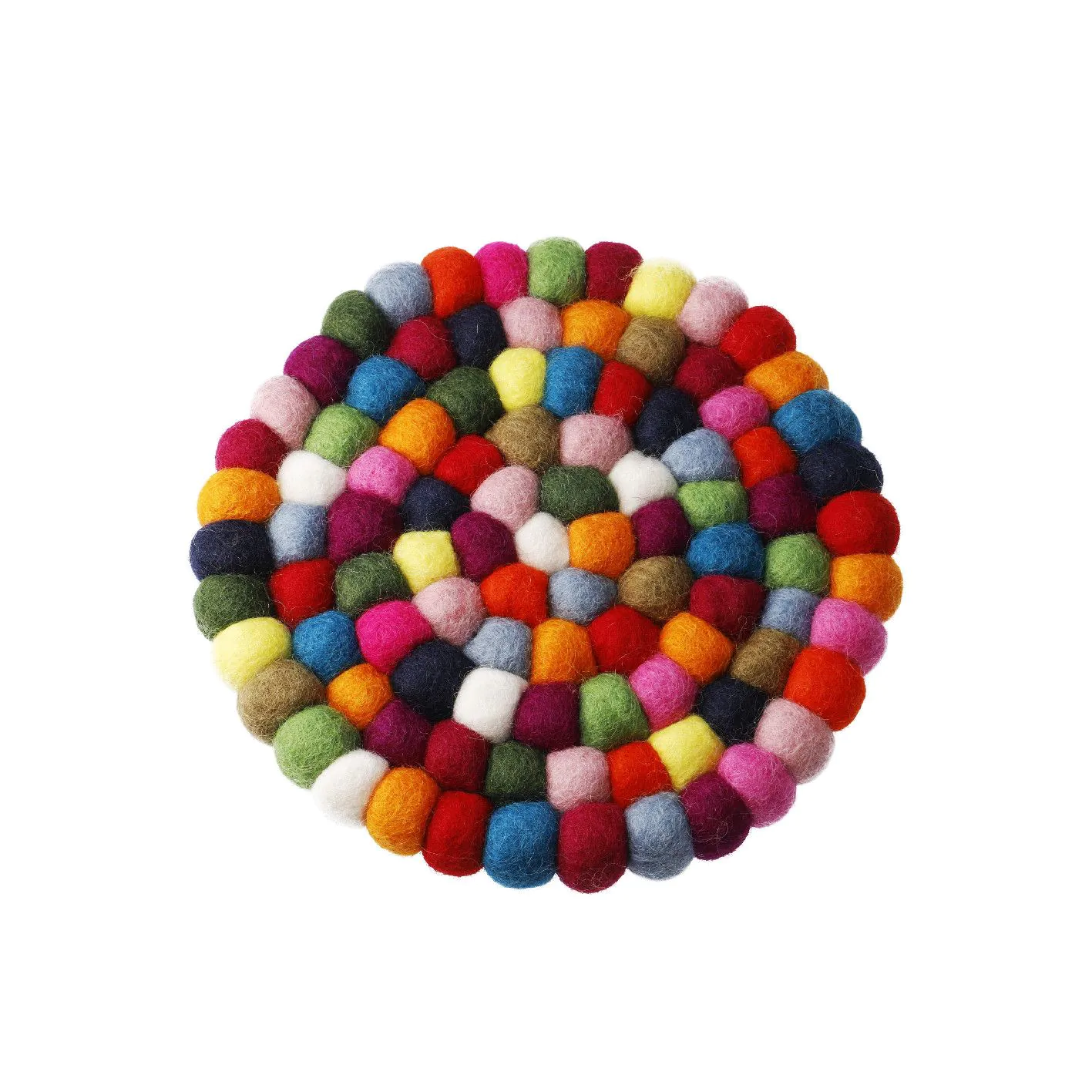 Untersetzer Filzkugeln, bunt, 20 cm