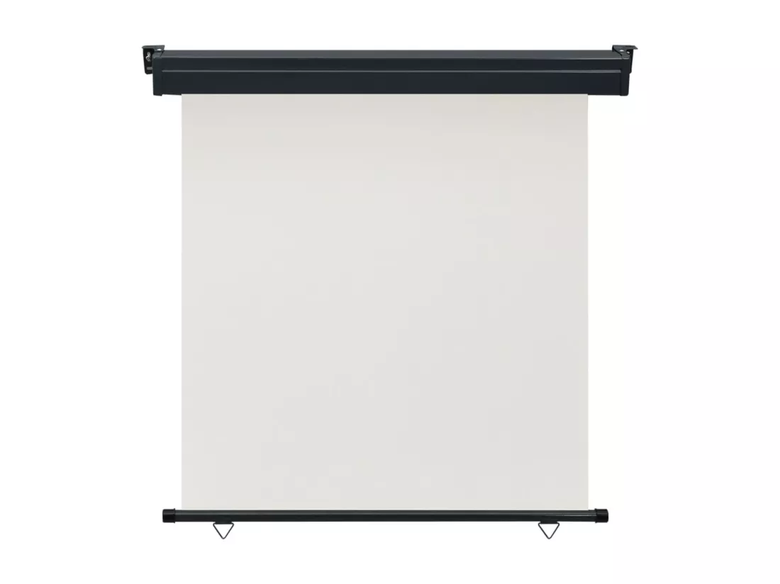Auvent latéral de balcon 170x250 cm Crème