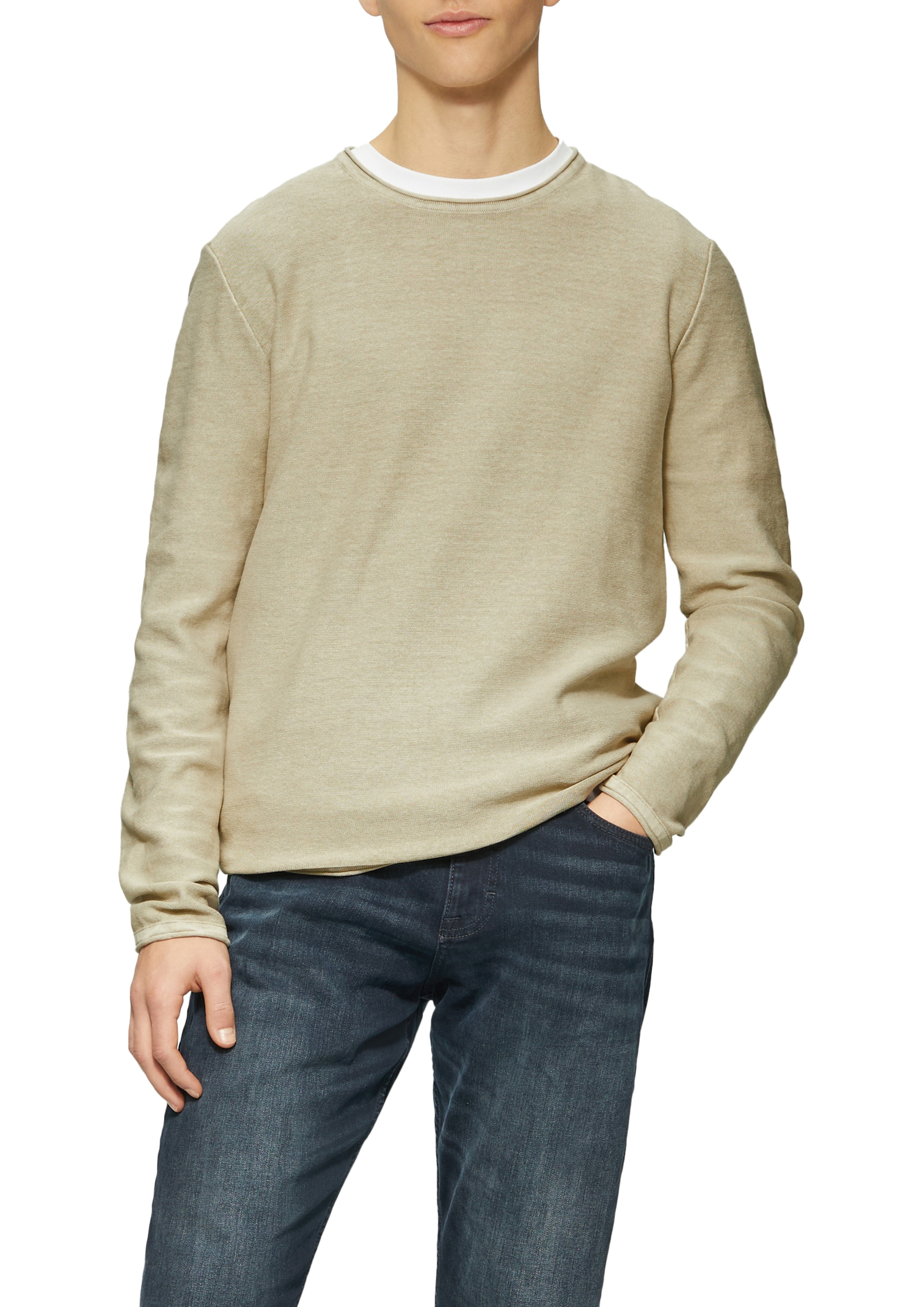 QS Strickpullover , mit Rollkante