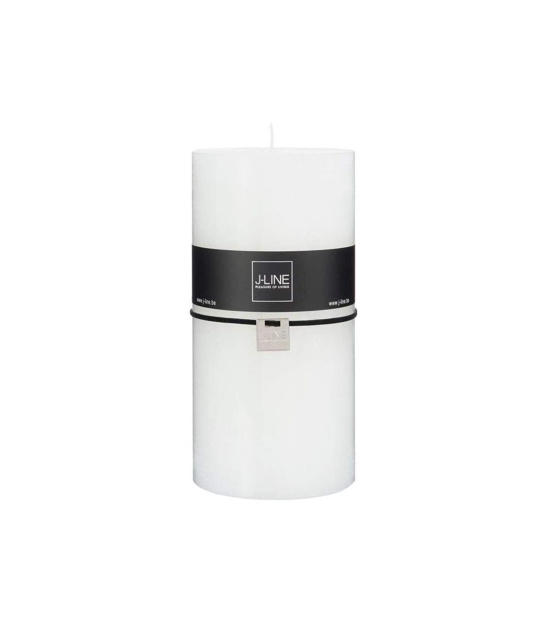 Paris Prix - Bougie Cylindrique Déco junina 20cm Blanc