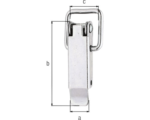 Kistsluiting zonder sluithaak, 49 x 13 mm, verzinkt, dikfilm gepassiveerd