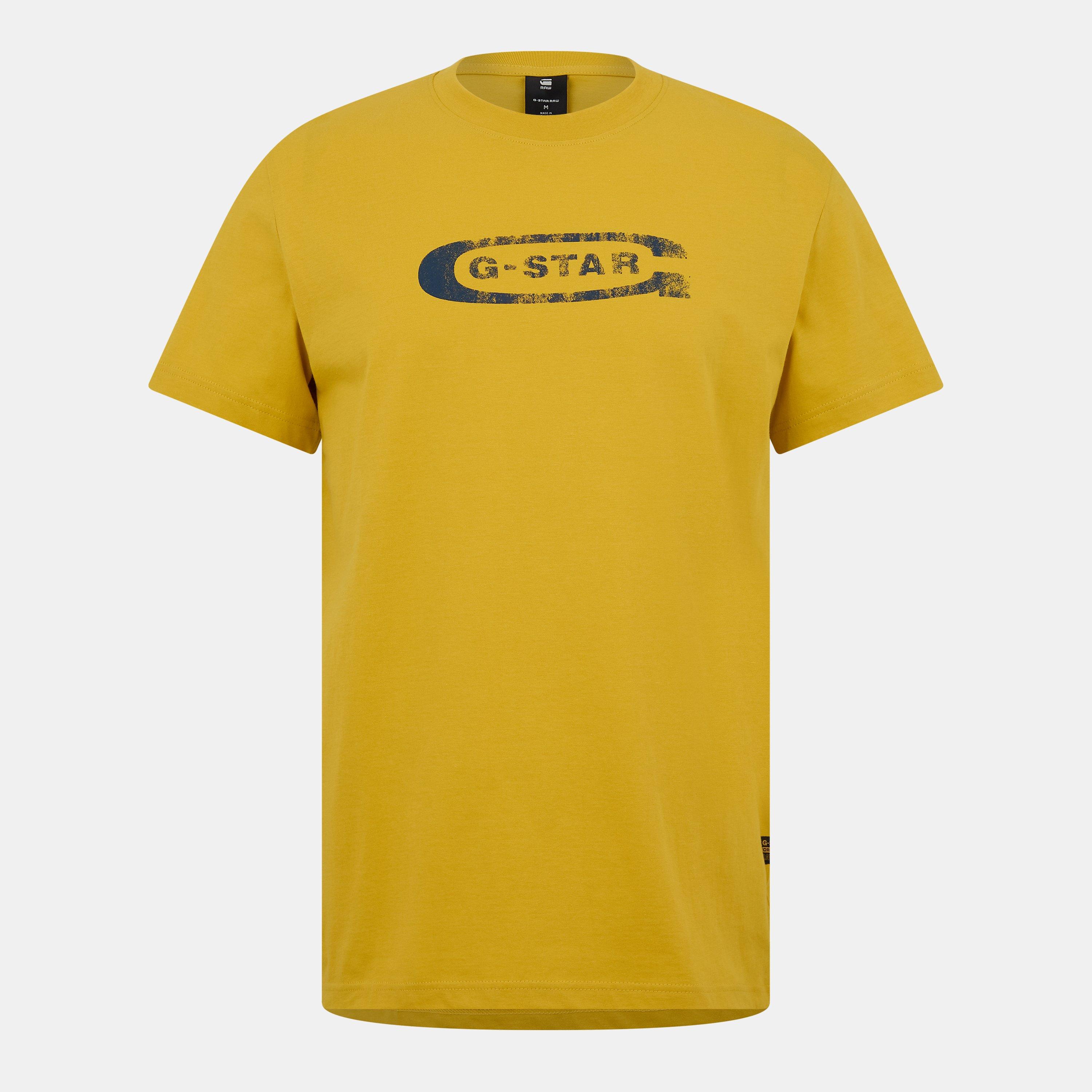 G Star Stacked Old Skool Logo T Shirt