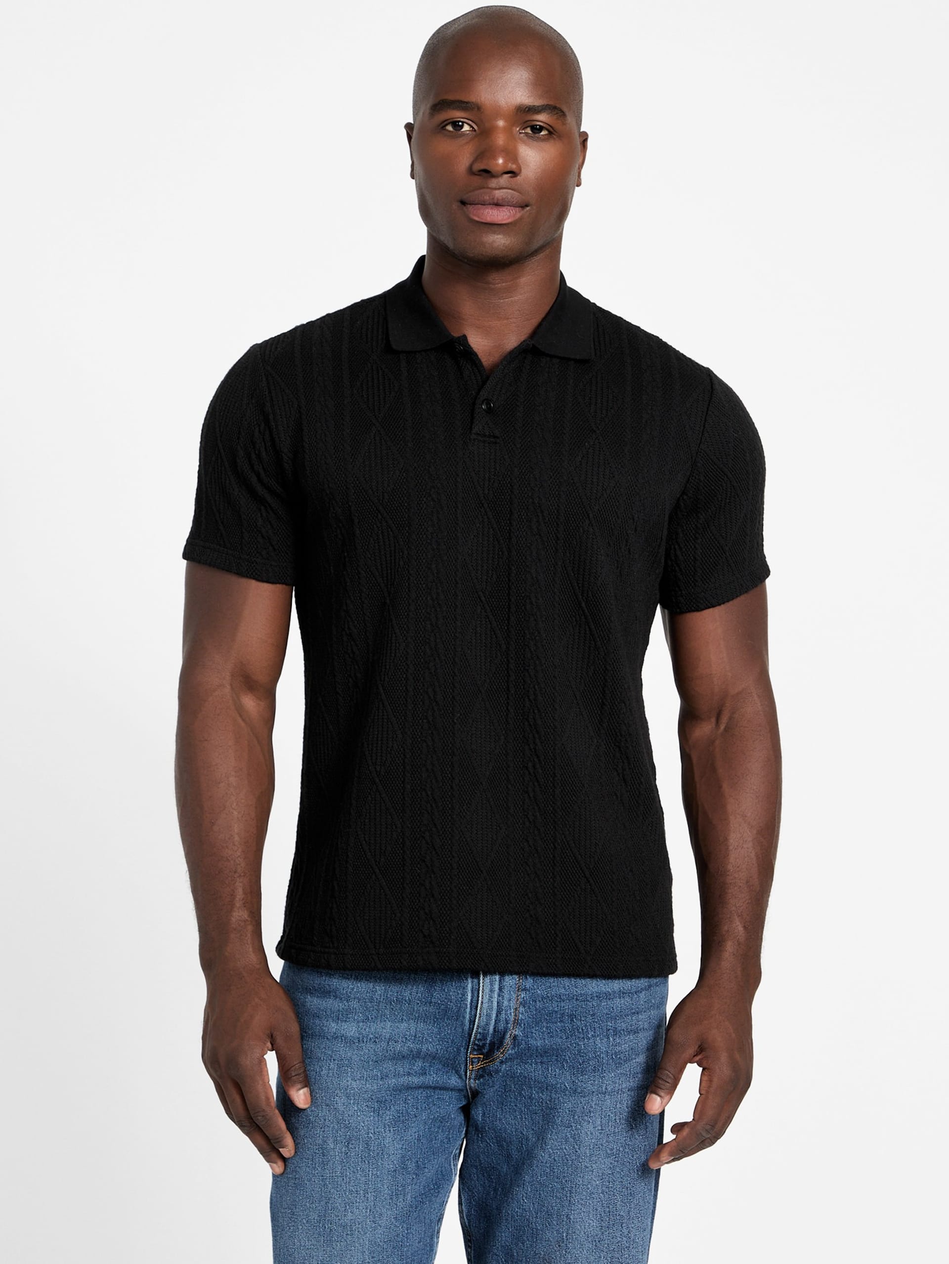 Polo de malha texturizada Olin