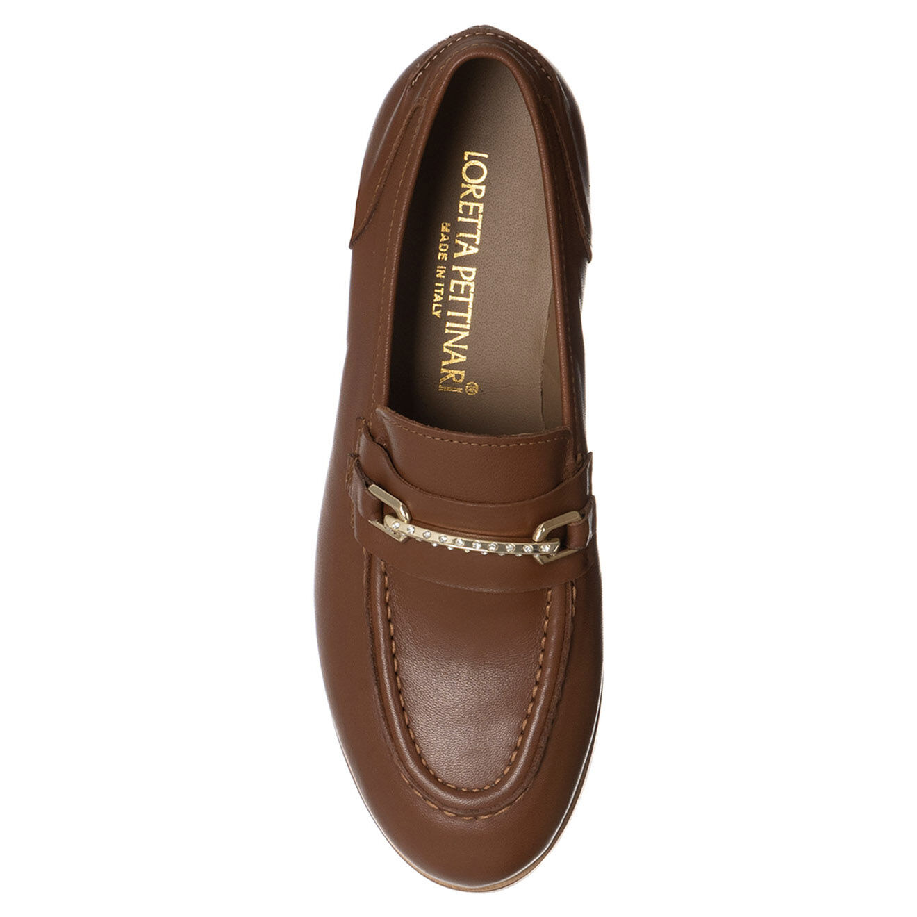 Loretta Pettinari Mocassins en Cuir Olivia marron