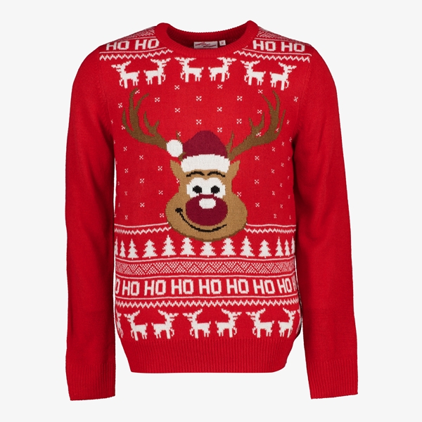 Unsigned heren kersttrui met Rudolf het rendier