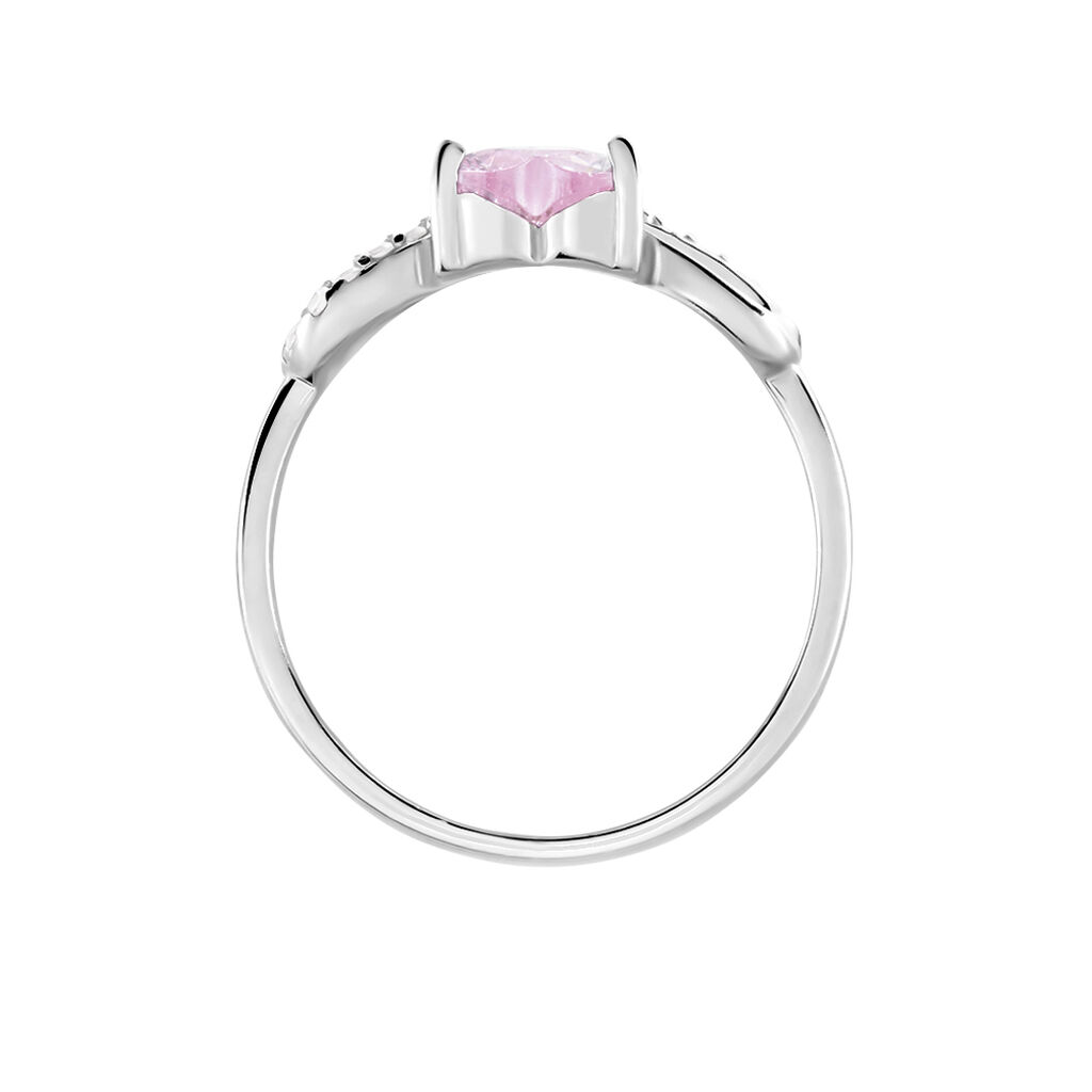 Bague Argent Blanc Atieno Oxyde De Zirconium