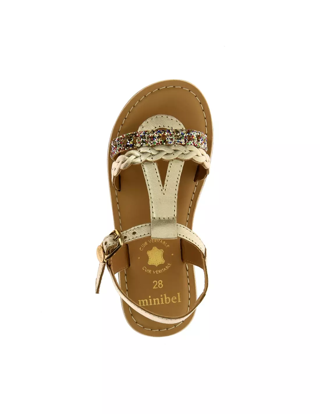 MINIBEL 60640 - Sandales & nu-pieds Gold