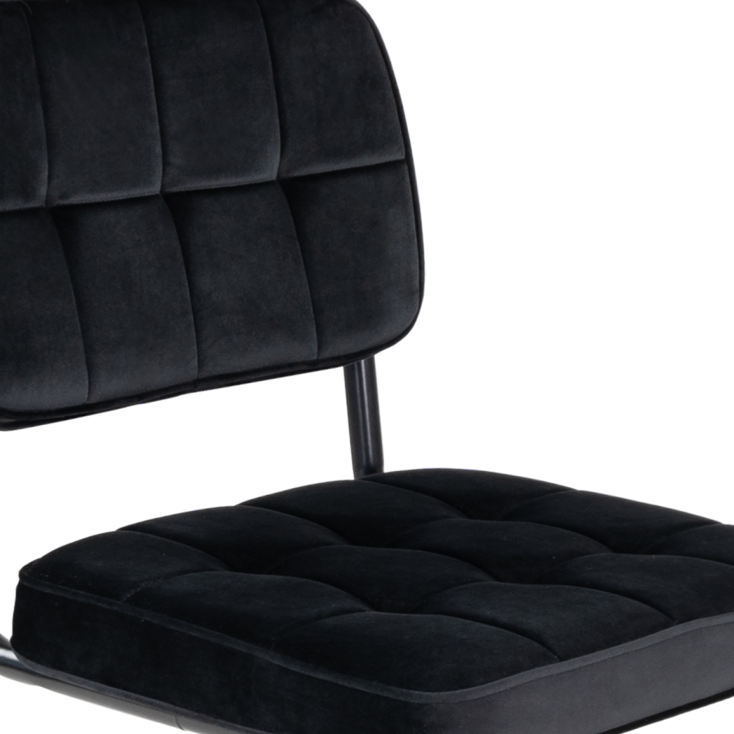 Kick buisframe stoel Ivy - Zwart