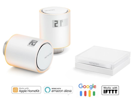 NETATMO - Thermostat intelligent NVP01-FR StarterPack-Têtes Thermost chauff collec
