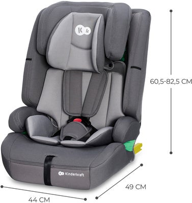 Kinderkraft SAFETY-FIX 2 I-Size Bilstol, Grey