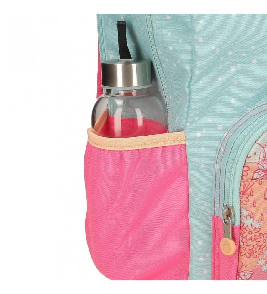 Mochila Enso com 2 rodas, balões turquesa