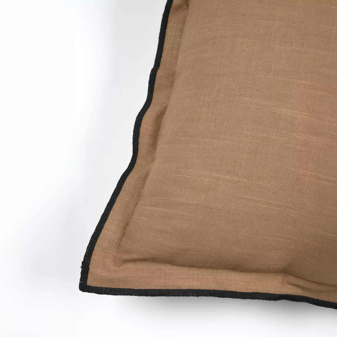 Coussin carré coton (45 x 45 cm) Helios Camel