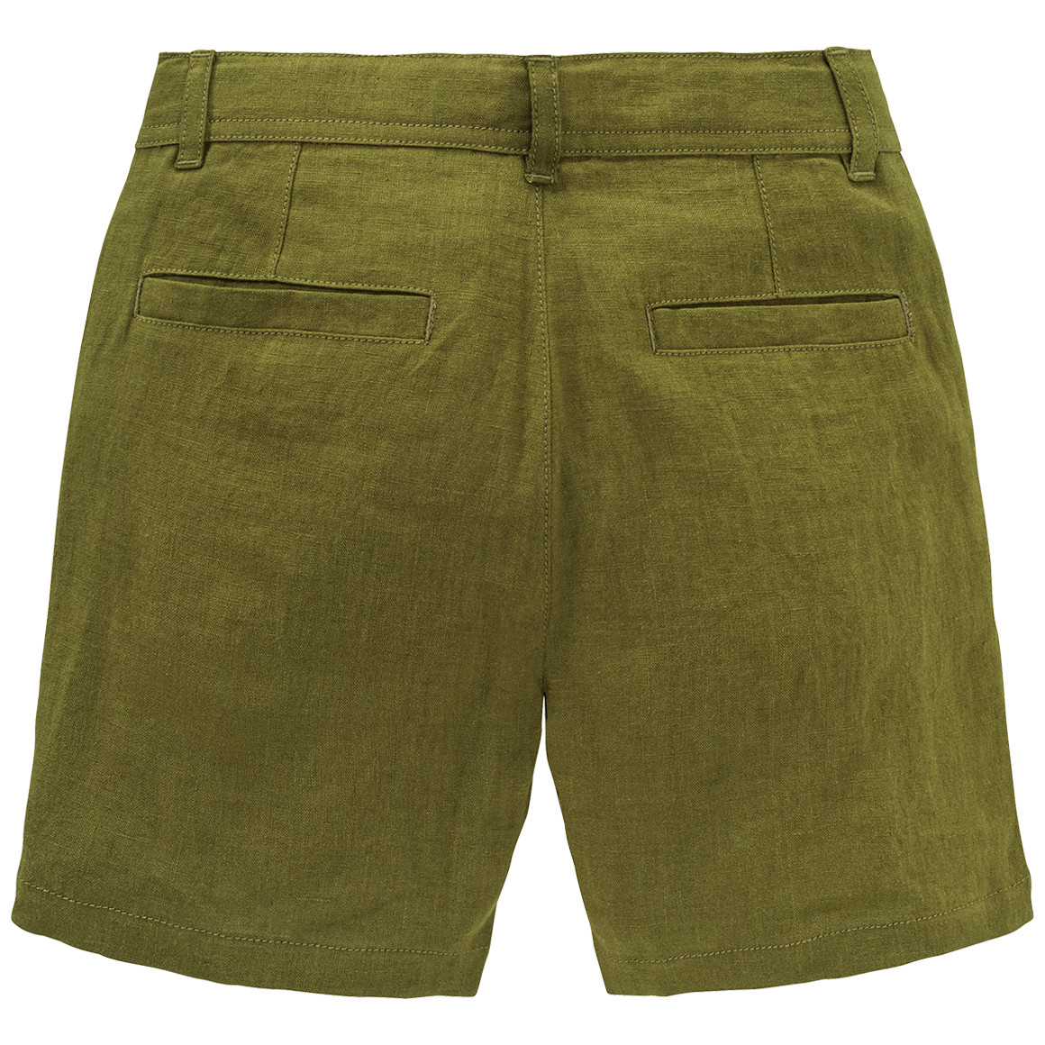 Jungen Leinen-Shorts in Unifarben helloliv