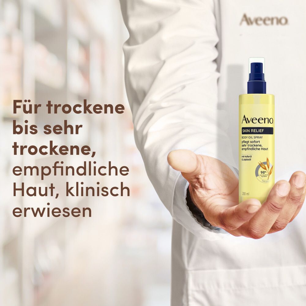 Aveeno® Skin Relief Körperöl-Spray mit Haferöl & Jojobaöl für trockene Haut