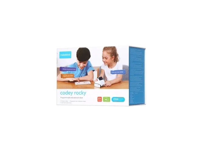 Makeblock Codey Rocky, Programmerbar robot, 6 År, Bluetooth / Wi-Fi, 950 mAh, Hvid, 295 g