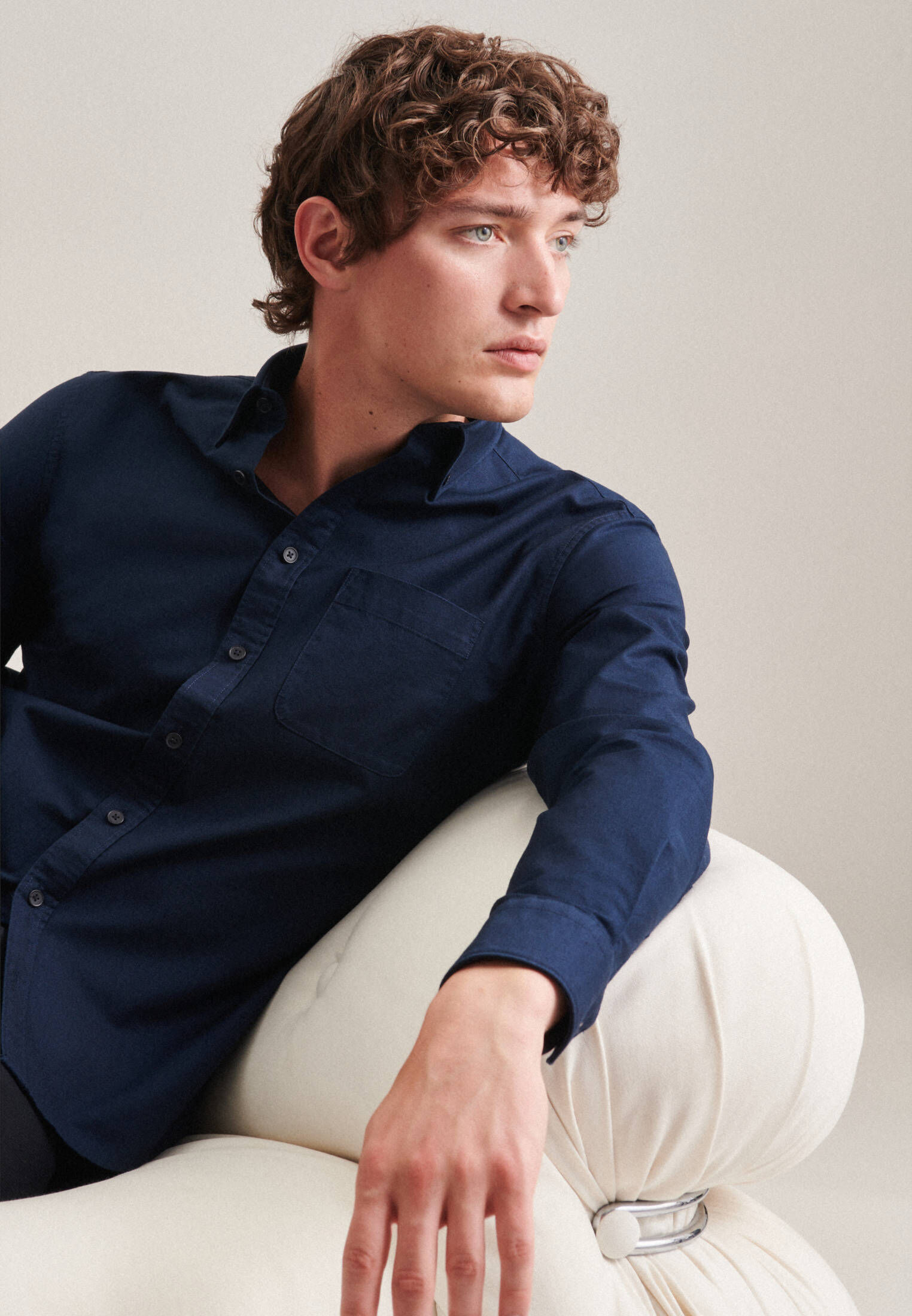 Seidensticker| Herren Casual Hemd Schwarze Rose