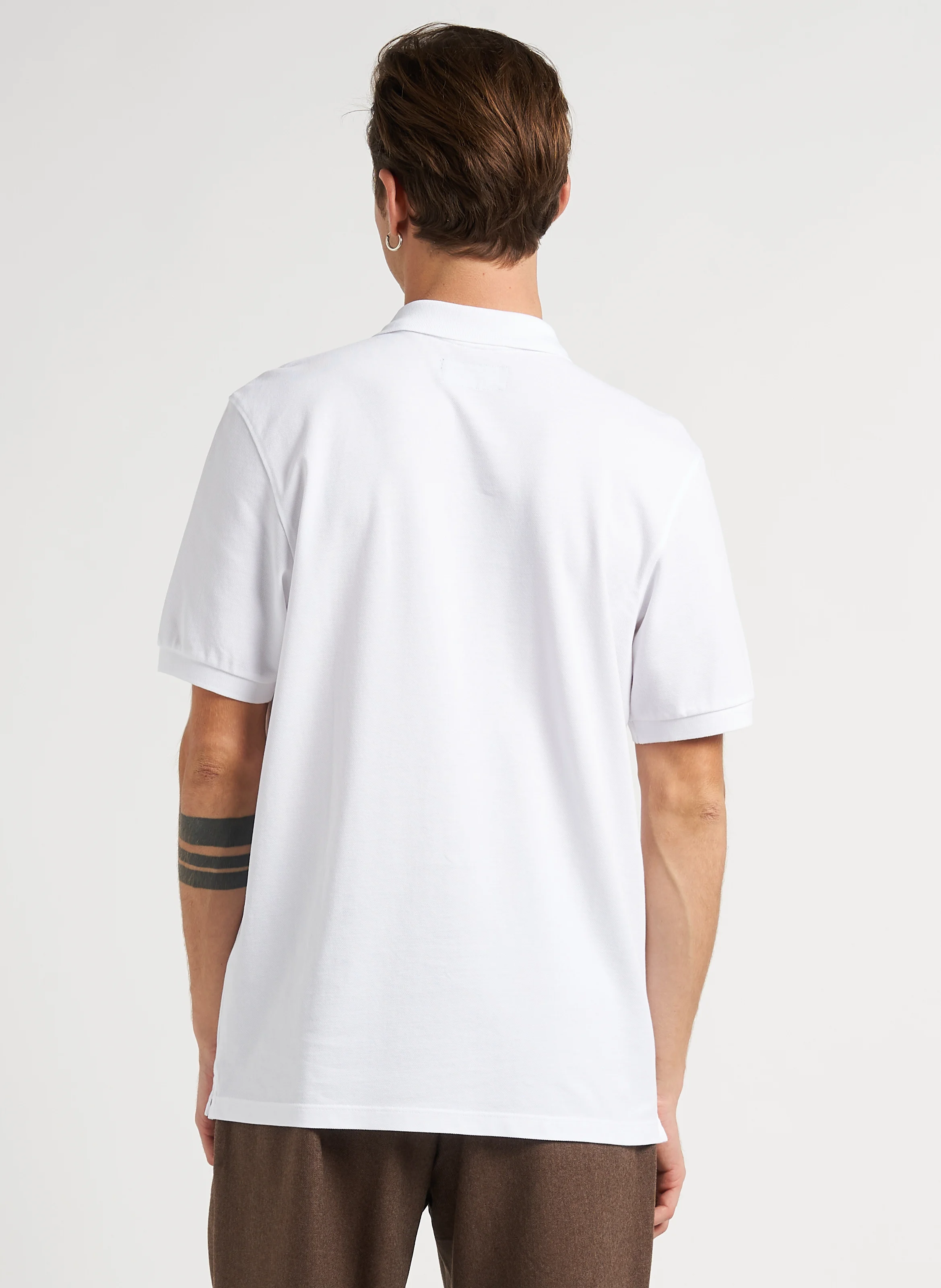 Polo regular-fit en coton bio | Blanc