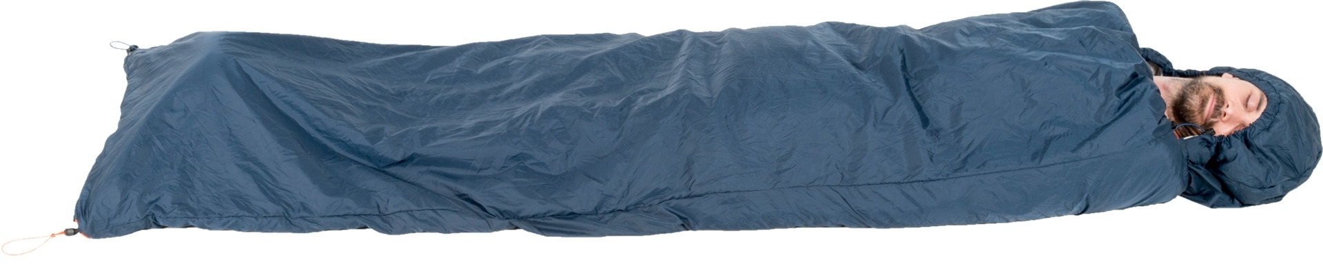 Ticket to the Moon Moonquilt Compact Hängematten Schlafsack 200 x 140 cm blau/orange