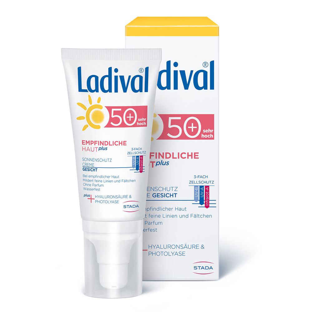 Ladival® Empfindliche Haut PLUS pflegende Sonnencreme LSF 50+ für das Gesicht