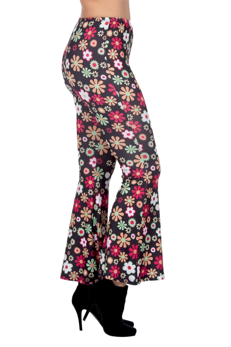Hippie 60S Broek Bloemen