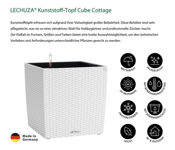 LECHUZA® Kunststoff-Topf Cube Cottage,