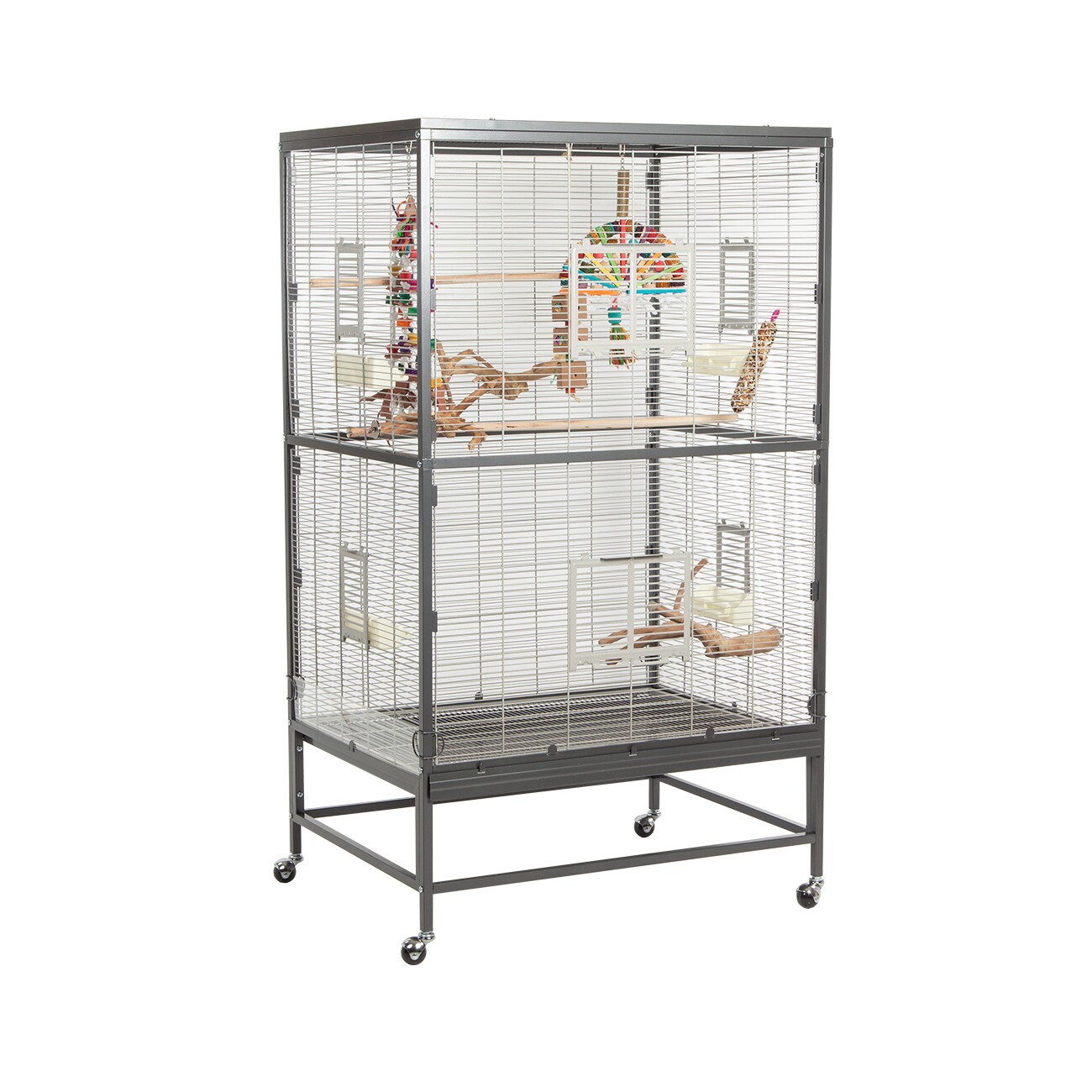 Montana Cages Voliere Casa 90 hellgrau/ dunkelgrau