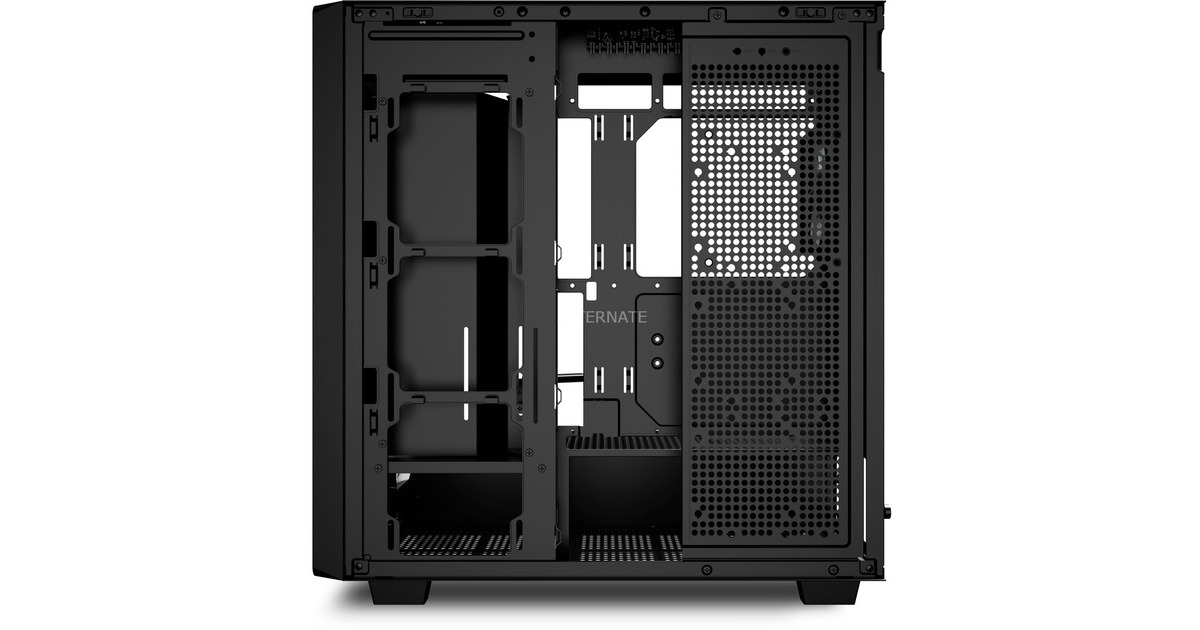 SharkoonRebel C70G RGB midi tower behuizing  (Zwart | 2x USB-A | 1x USB-C | RGB | Tempered Glass)