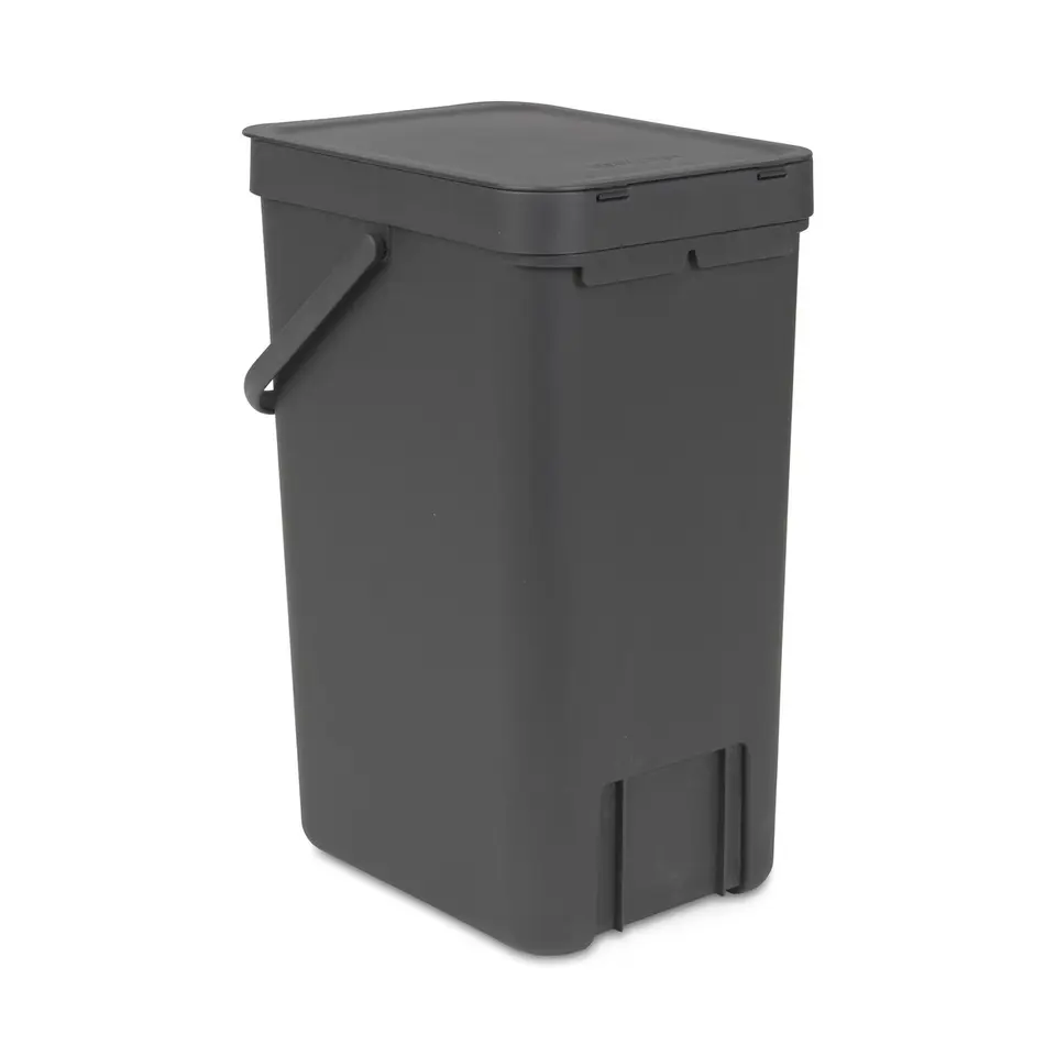 Brabantia Sort & Go Afvalemmer - 16L - Grijs
