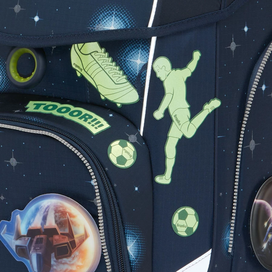 Ergobag Zubehör - Reflexie Sticker Set 10tlg. Fußball