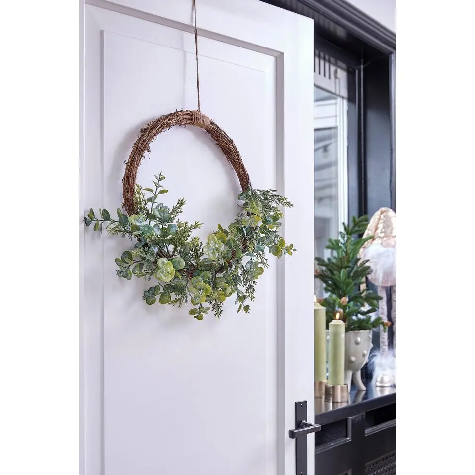 House of Seasons Kerstkrans - Ø45 cm - Groen