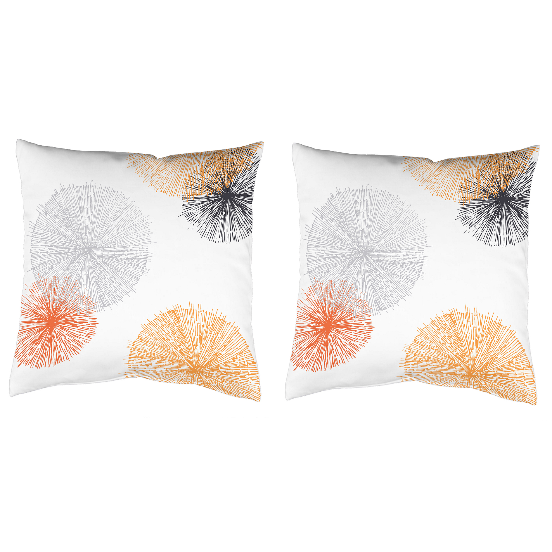 2er-Set Kissenhüllen SCOPPIO - orange - 40x40 cm