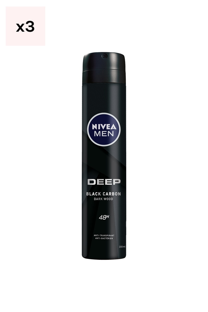 Déodorants anti-transpirants anti-bactériens 48 h - Homme - 3 x 200 ml