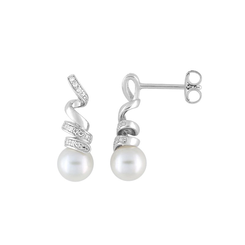 Boucles d'oreilles Femme - Oxyde de zirconium - Argent 925
