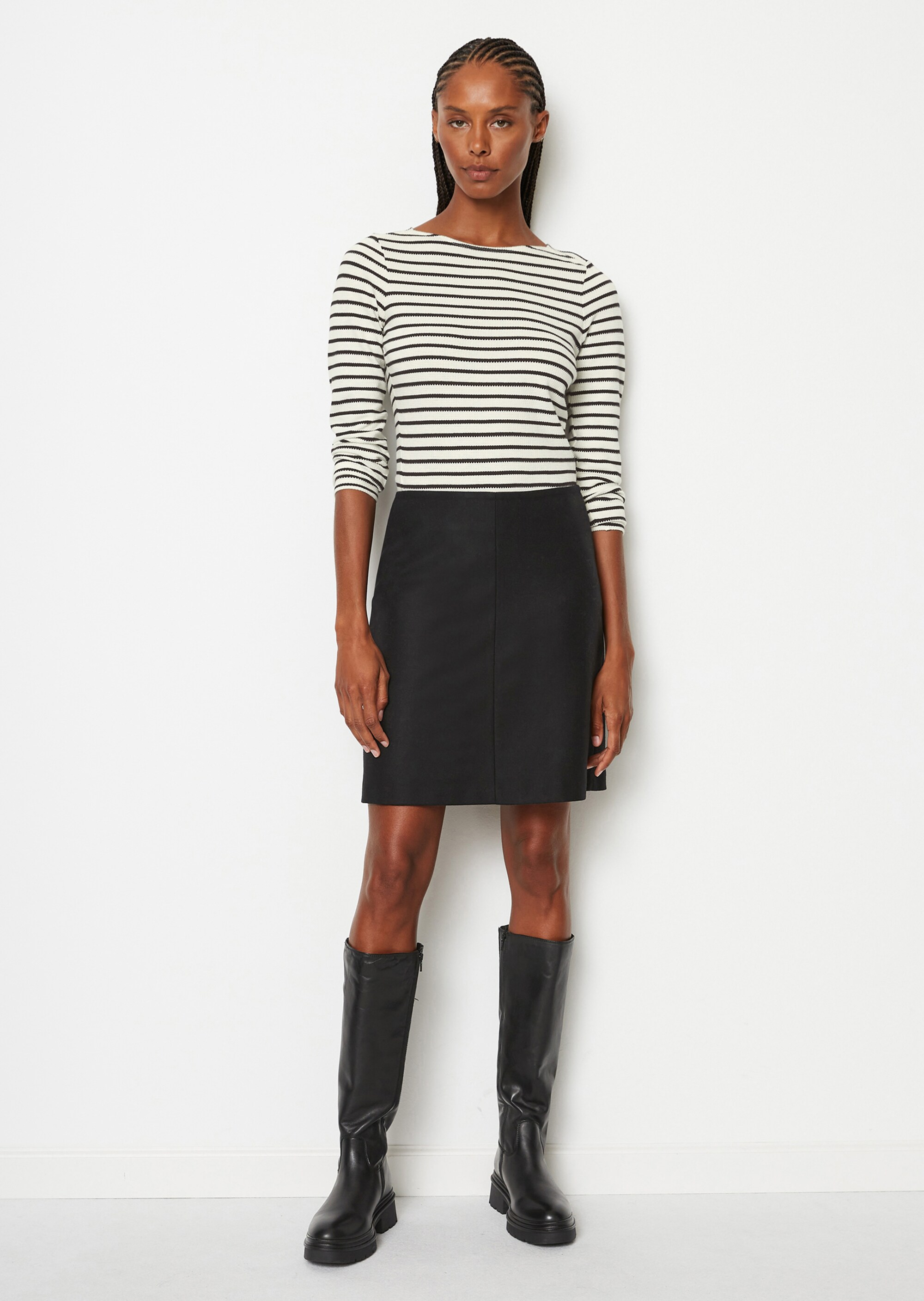 Struktur-Longsleeve regularaus Organic Cotton