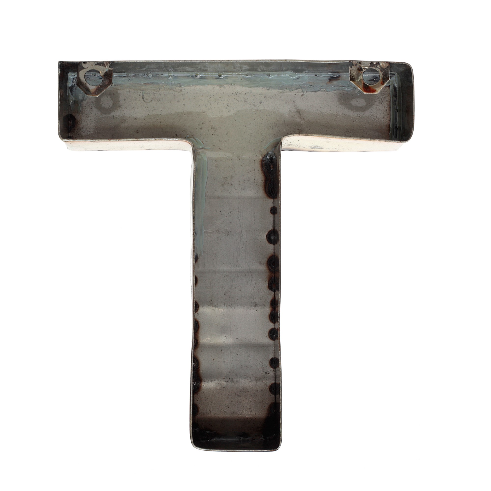 Metallbuchstabe 'T', multicolor, T 18 cm, B 20 cm, H 4 cm von fischer's lagerhaus