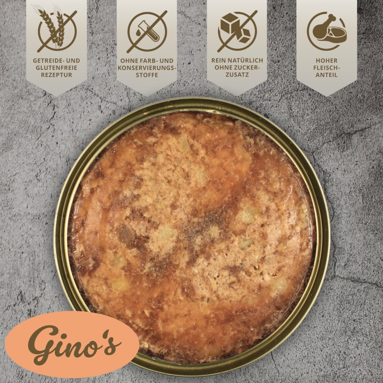 Lyra Pet Lecker.Pet® Gino's, Josie's & Luna's Saftige Fleischmahlzeit Hunde Nassfutter Mix Vollnahrung